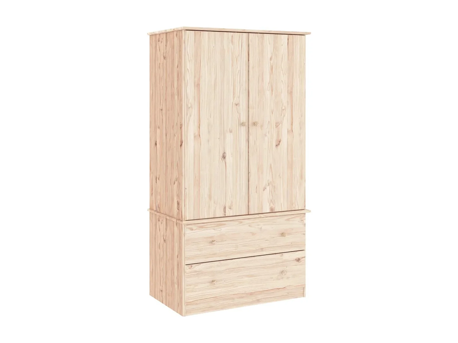 Kleiderschrank ALTA 90x55x170 cm Massivholz Kiefer