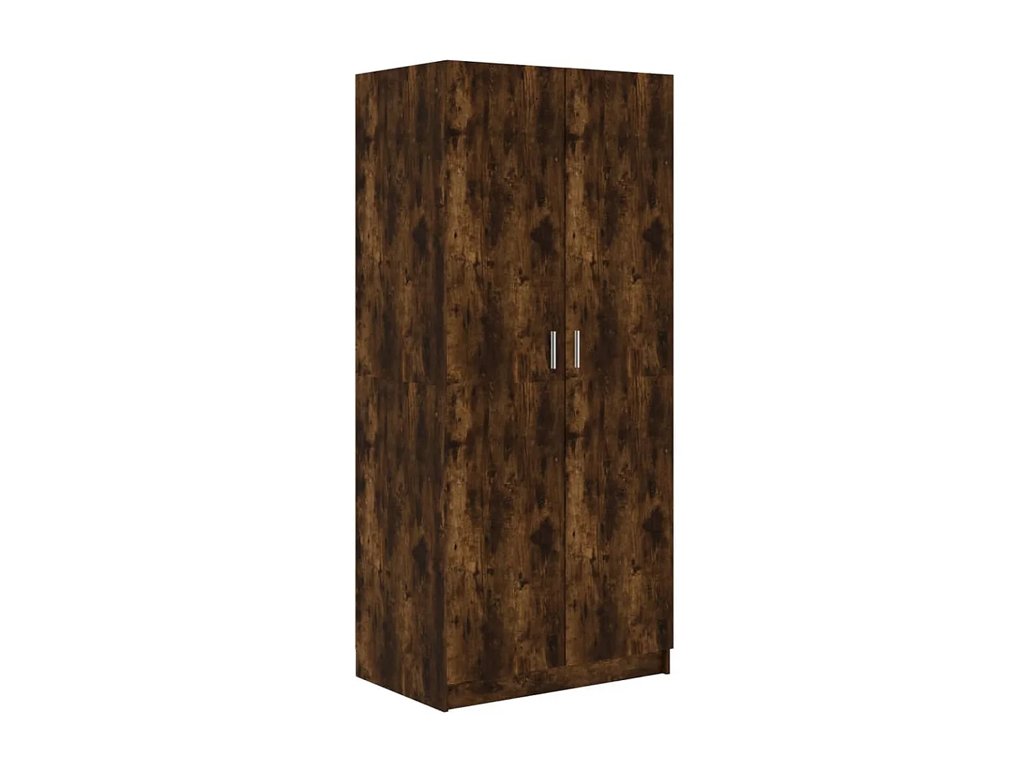 Armario madera contrachapada color roble ahumado 80x52x180 cm