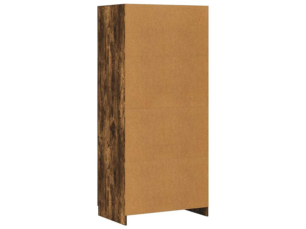 Kleiderschrank Räuchereiche 80x52x180 cm Holzwerkstoff