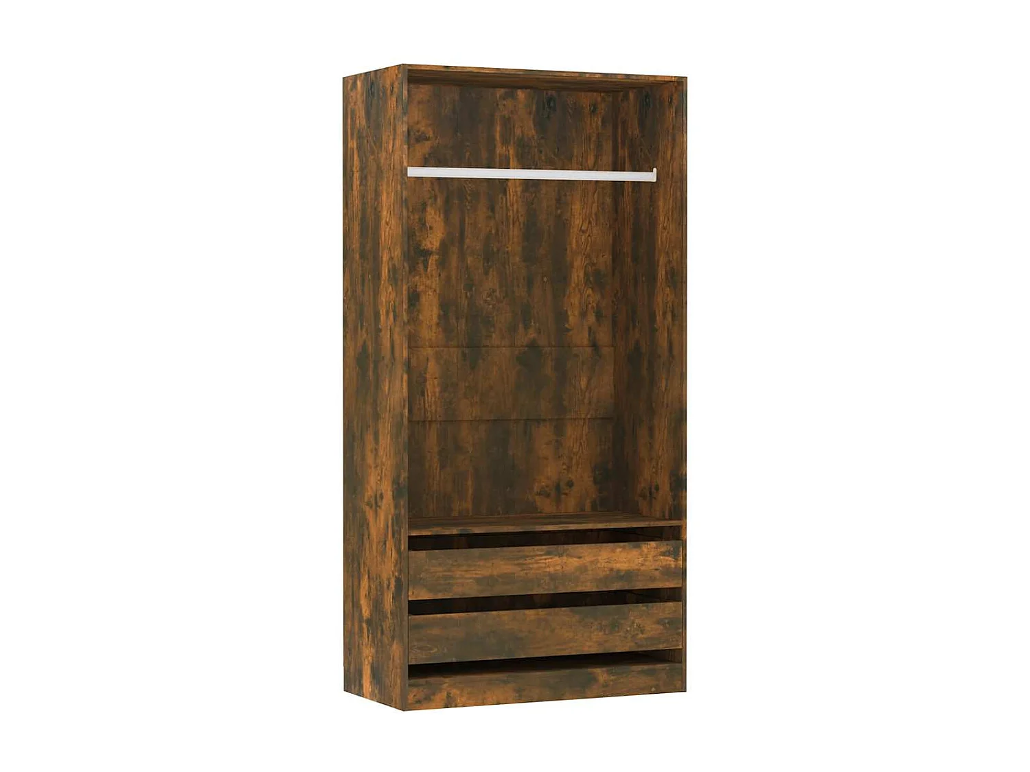 Kleiderschrank Räuchereiche 100x50x200 cm Holzwerkstoff