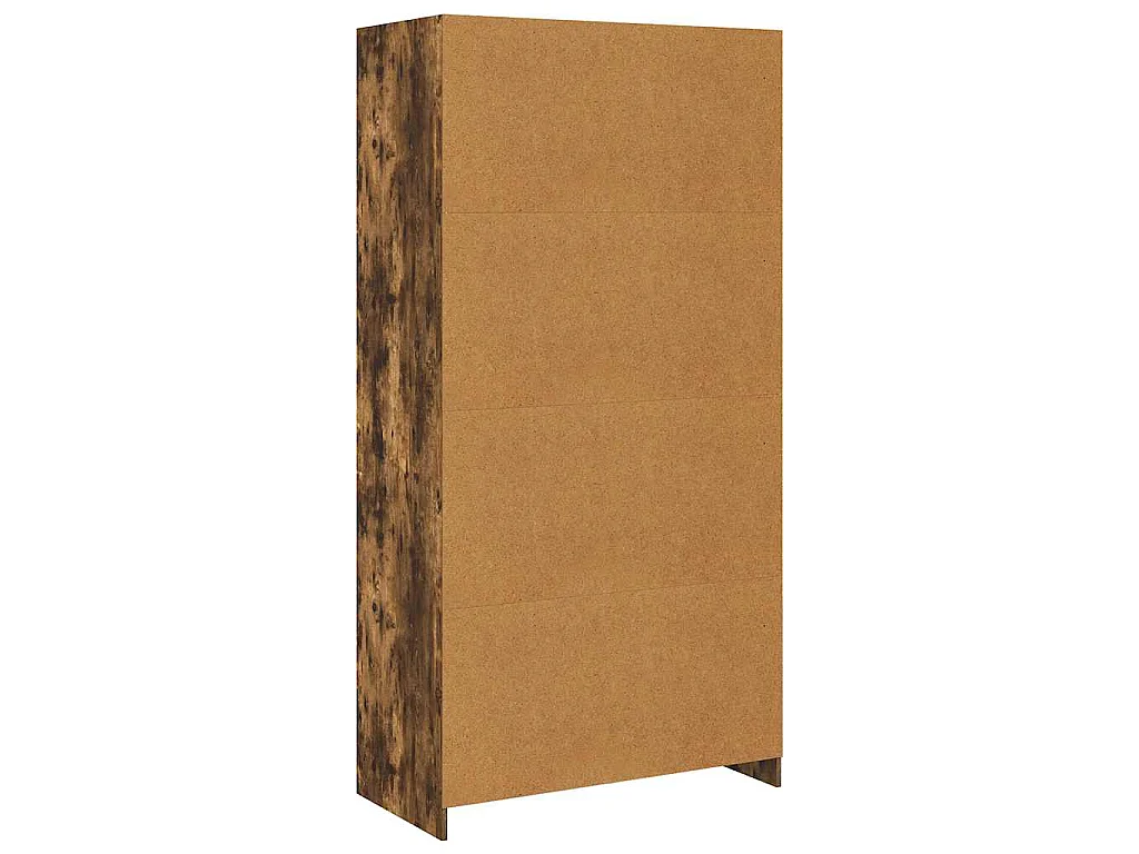 Armadio Rovere Fumo 100x50x200 cm in Legno Multistrato