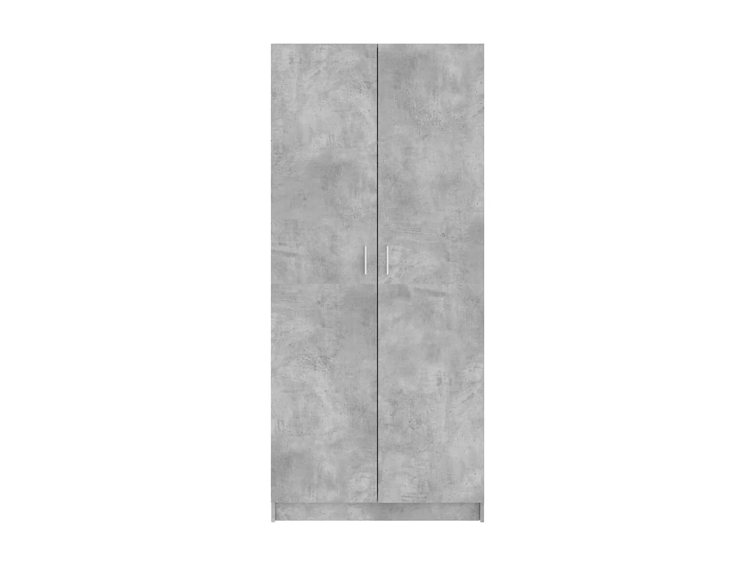 Armario de madera contrachapada gris hormigón 80x52x180 cm
