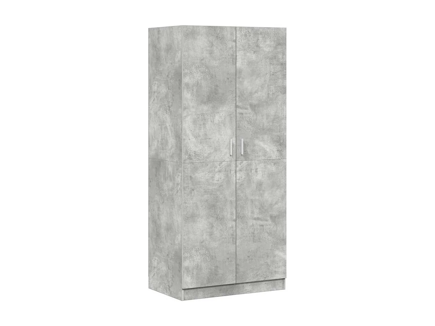 Armadio Grigio Cemento 80x52x180 cm in Legno Multistrato