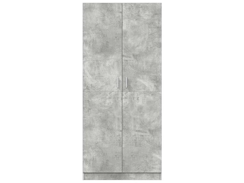 Garde-robe Gris béton 80x52x180 cm Bois d’ingénierie