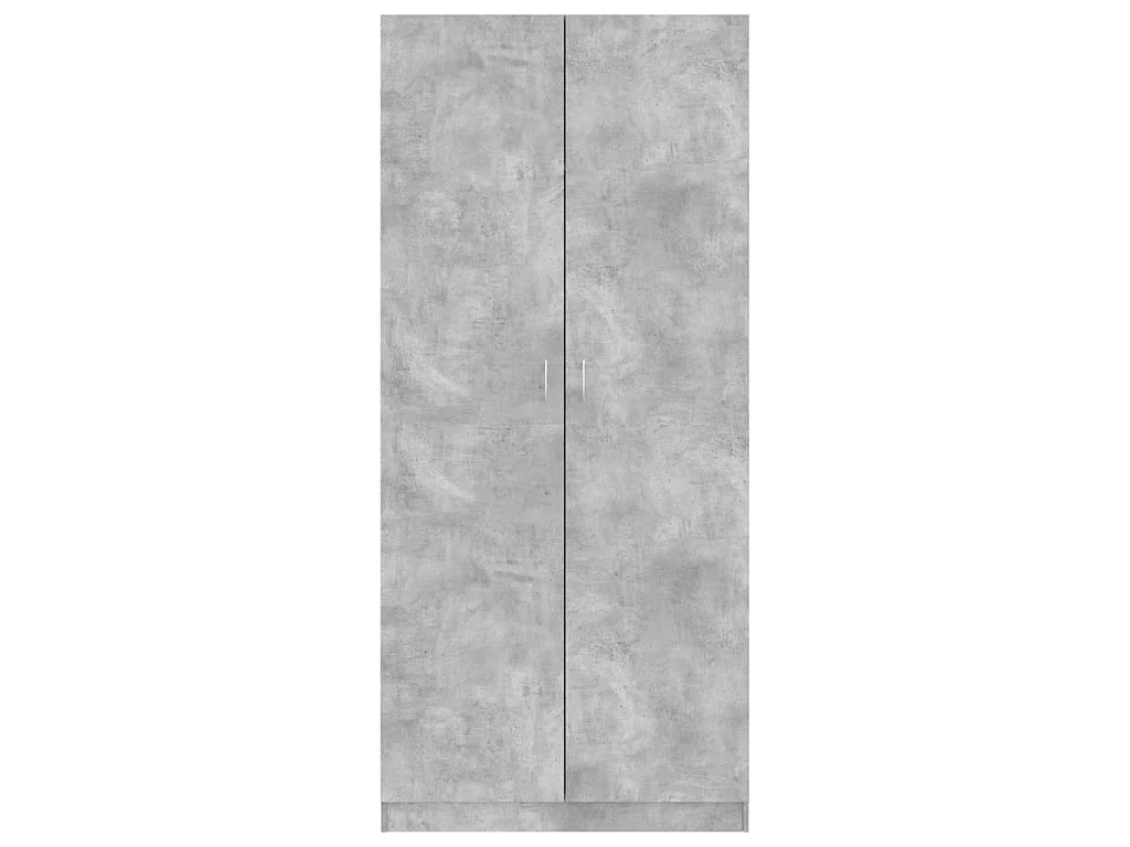 Armadio Grigio Cemento 90x52x200 cm in Legno Multistrato