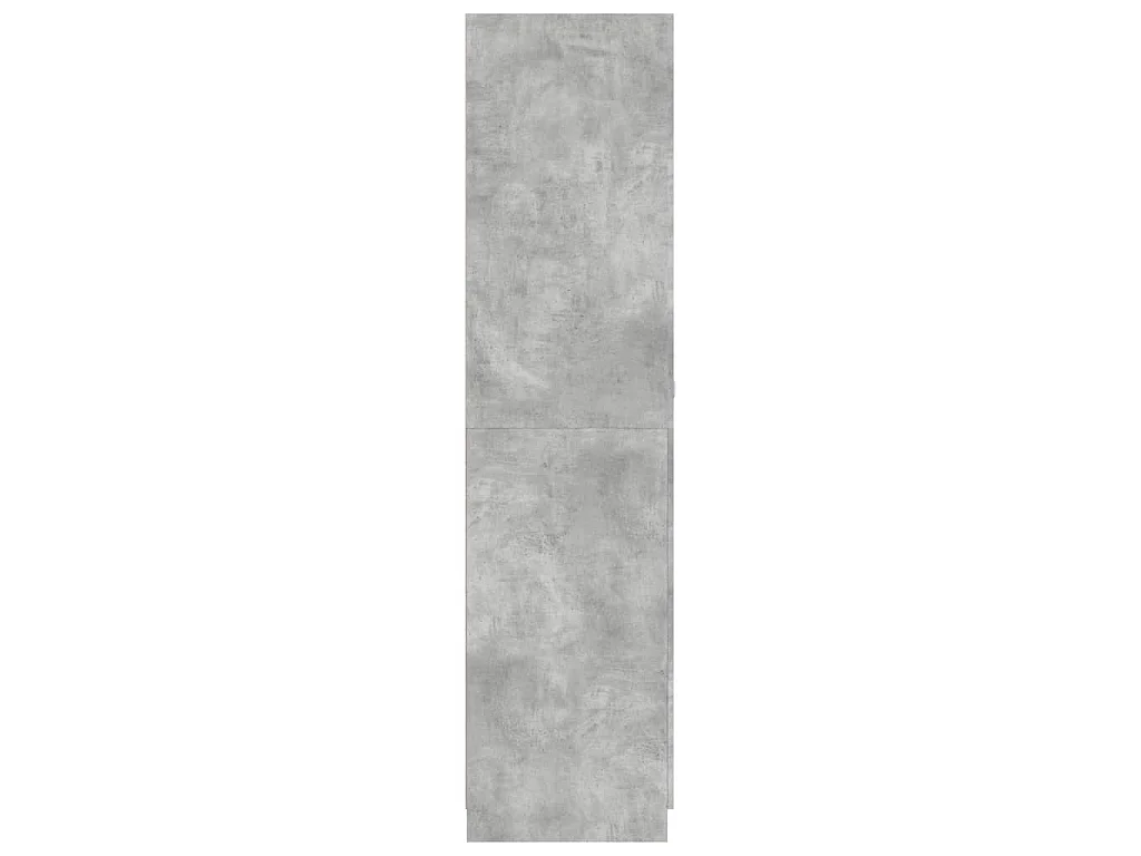 Armadio Grigio Cemento 90x52x200 cm in Legno Multistrato