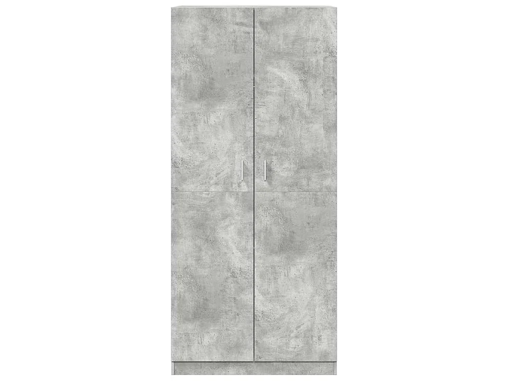 Garde-robe Gris béton 90x52x200 cm Bois d’ingénierie