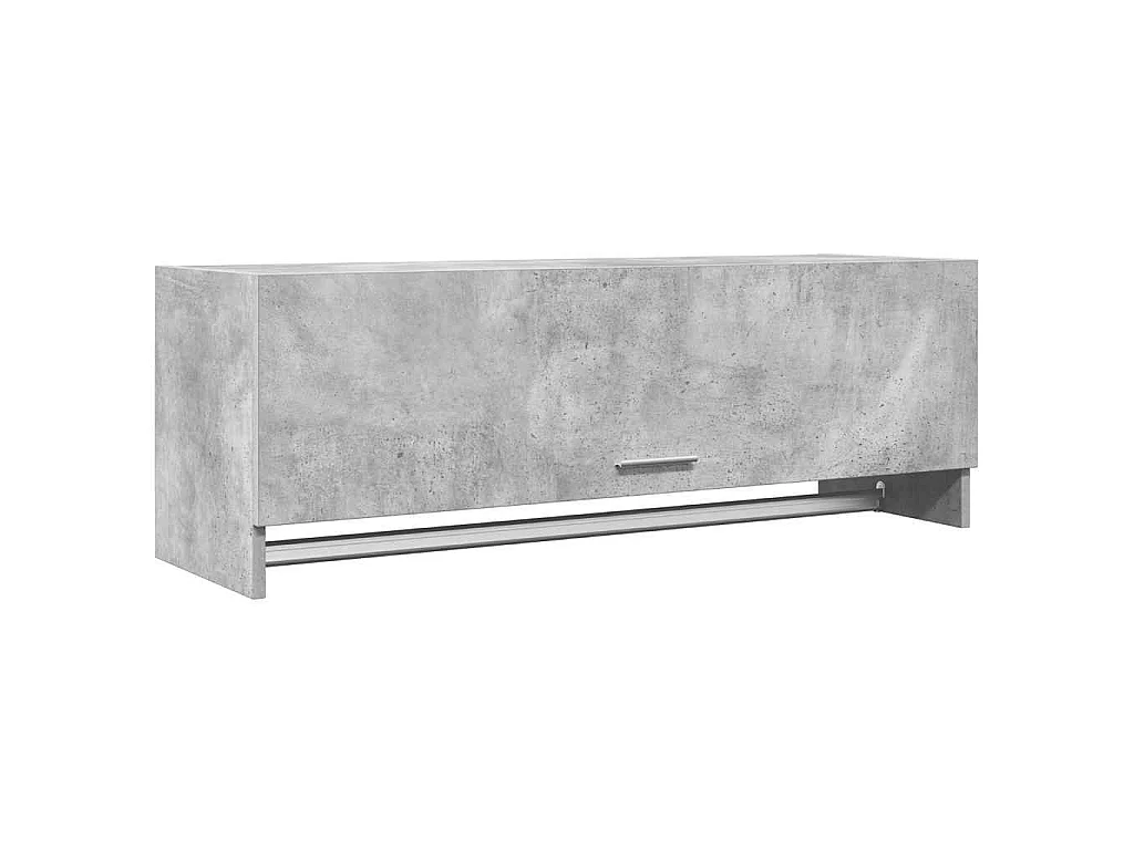 Armadio Grigio Cemento 100x32,5x35 cm in Legno Multistrato