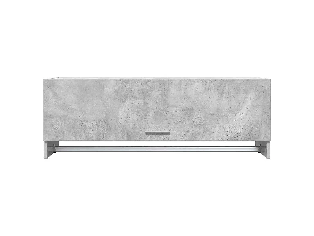 Armadio Grigio Cemento 100x32,5x35 cm in Legno Multistrato