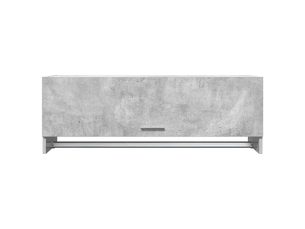 Kledingkast 100x32,5x35 cm bewerkt hout betongrijs