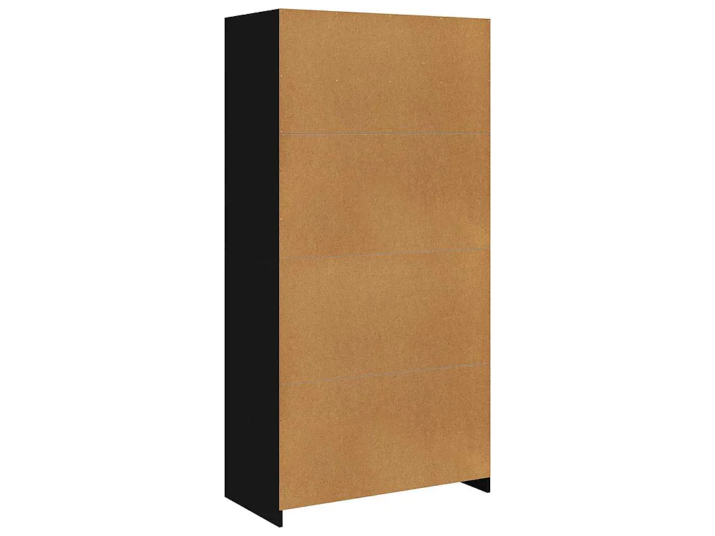 Garde-robe Noir 100x50x200 cm Bois d'ingénierie