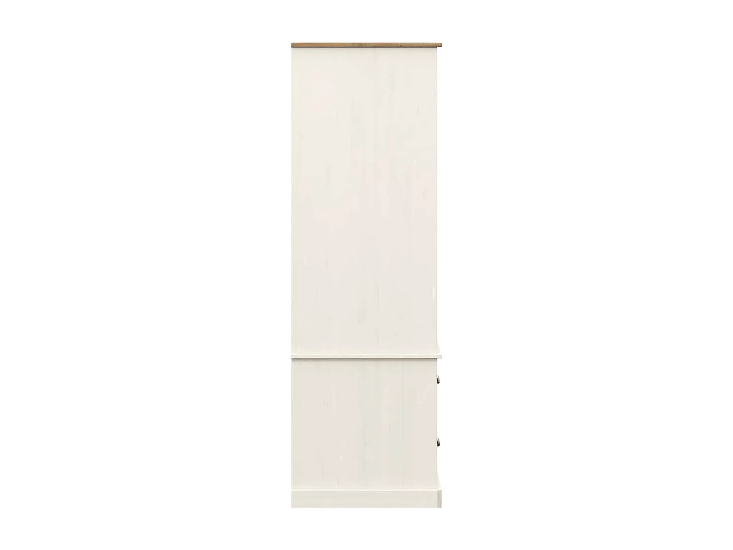 Kleiderschrank VIGO Weiß 90x55x170 cm Massivholz Kiefer