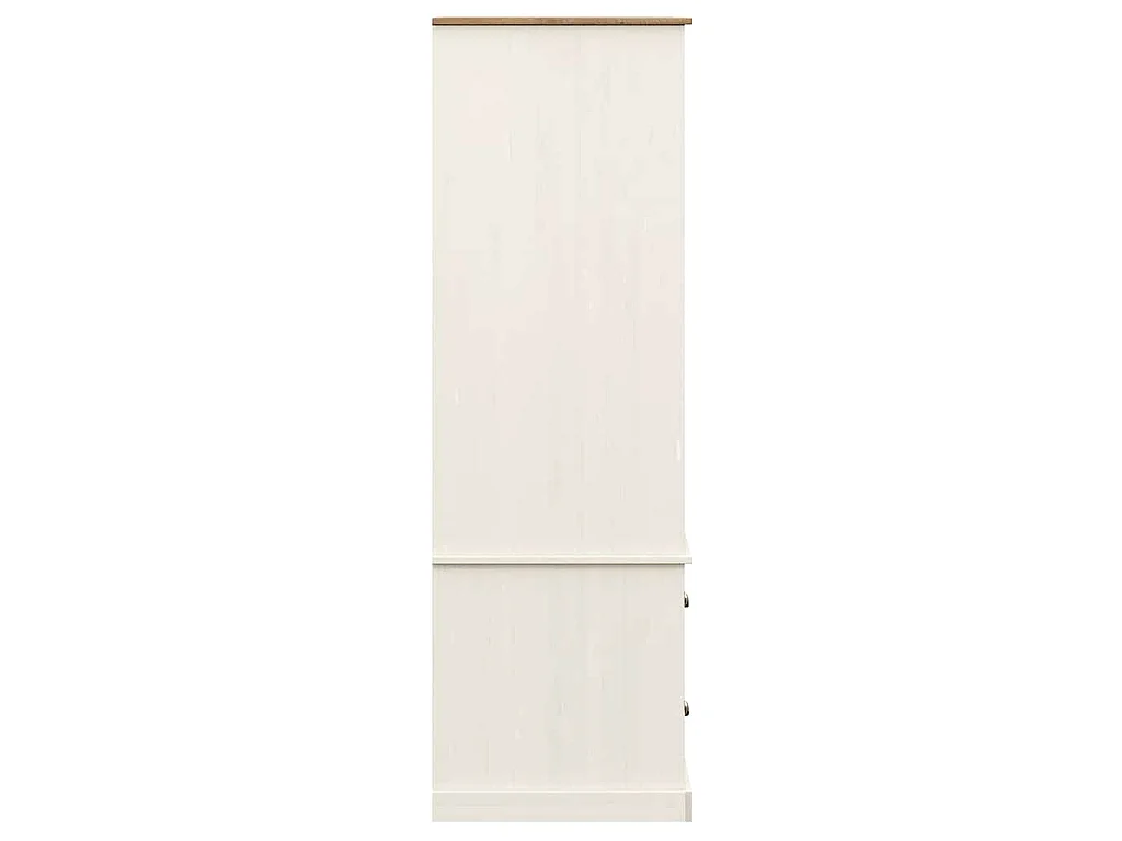 Garde-robe VIGO blanc 90x55x170 cm bois massif de pin