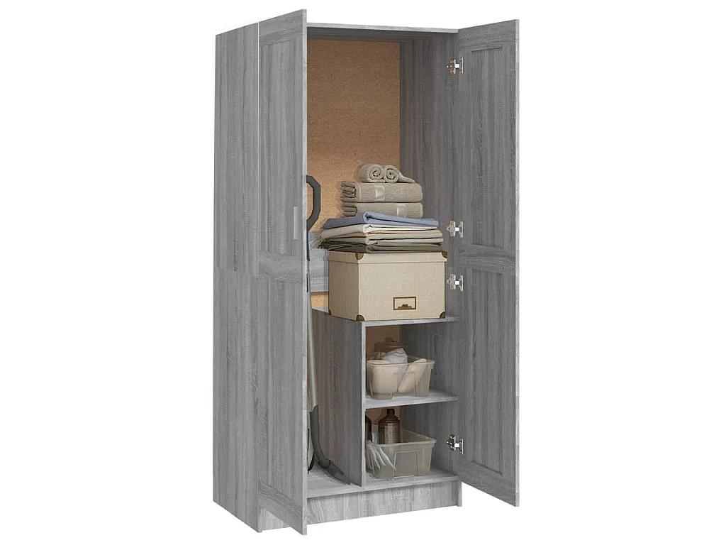 Garde-robe Sonoma gris 82,5x51,5x180 cm Bois d'ingénierie