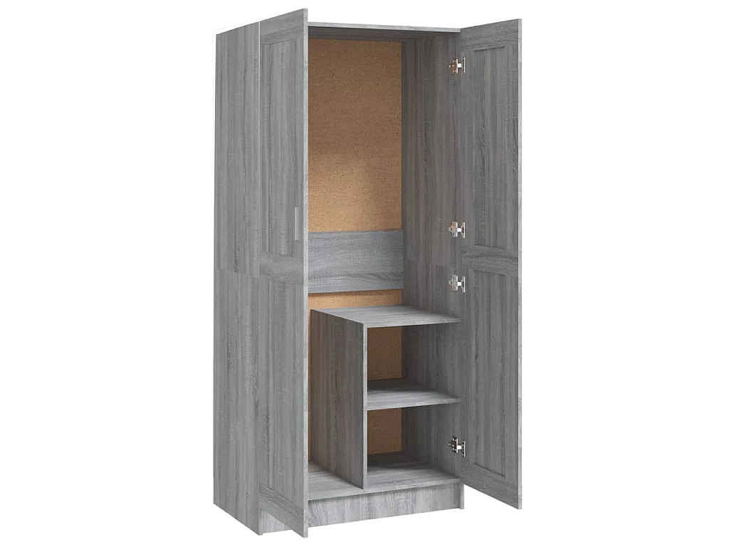 Garde-robe Sonoma gris 82,5x51,5x180 cm Bois d'ingénierie