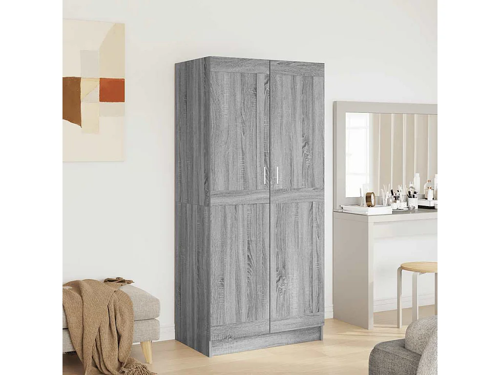 Garde-robe Sonoma gris 82,5x51,5x180 cm Bois d'ingénierie