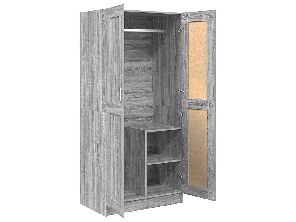 Garde-robe Sonoma gris 82,5x51,5x180 cm Bois d'ingénierie