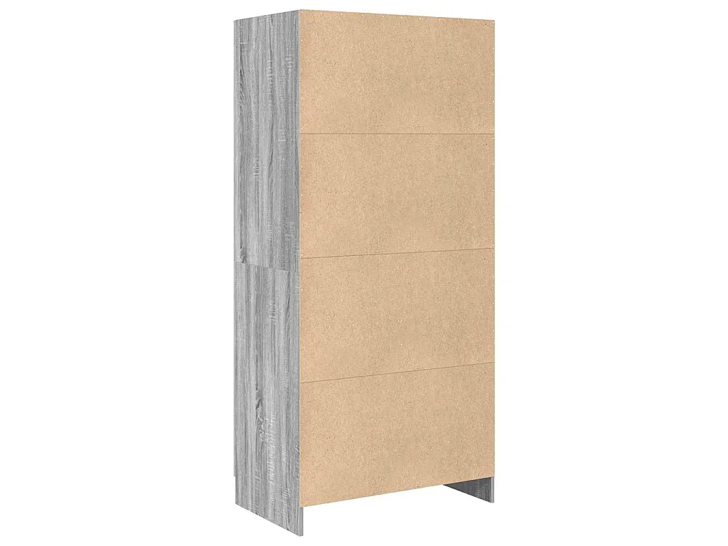 Garde-robe Sonoma gris 82,5x51,5x180 cm Bois d'ingénierie