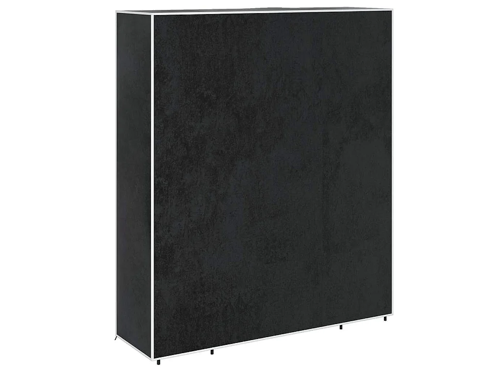 Armoire avec compartiments et tiges 45 x 150 x 176 cm Noir