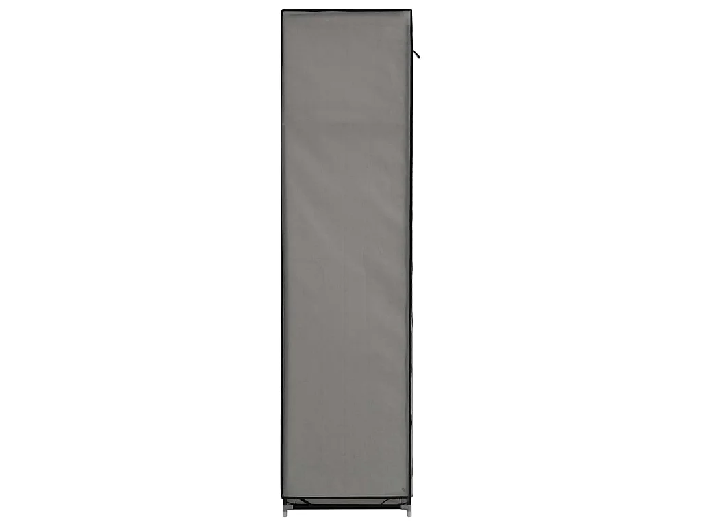 Armoire avec compartiments et barres Gris 150x45x175 cm Tissu