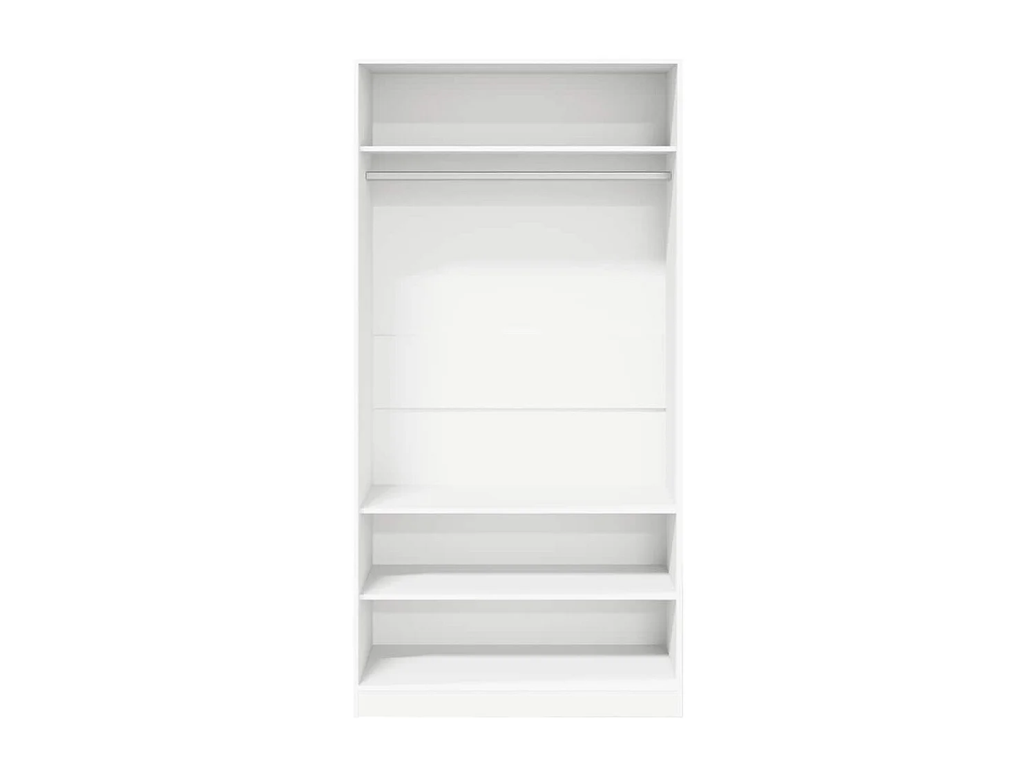 Garde-robe Blanc 100 x 50 x 200 cm Bois d'ingénierie