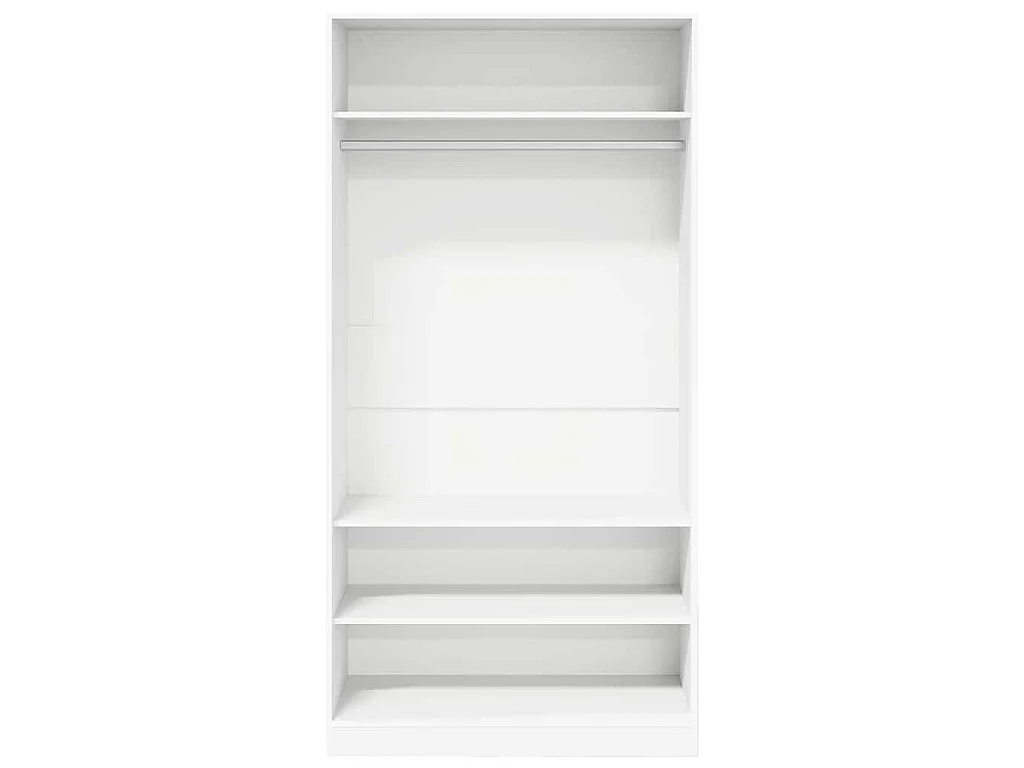 Garde-robe Blanc 100 x 50 x 200 cm Bois d'ingénierie