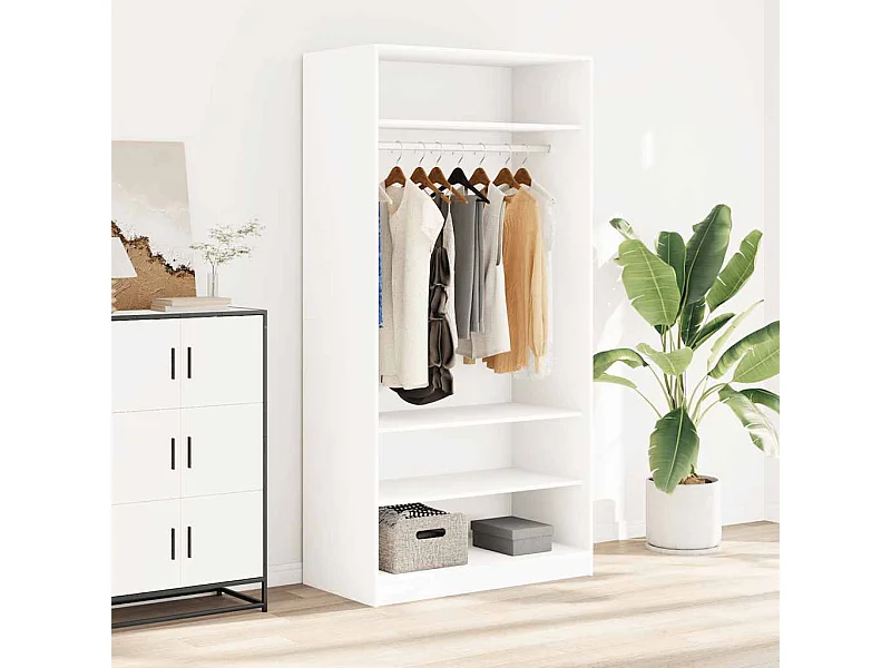 Garde-robe Blanc 100 x 50 x 200 cm Bois d'ingénierie