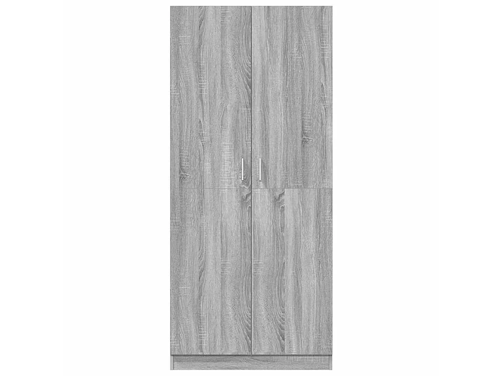 Roupeiro 80x52x180 cm derivados de madeira cinzento sonoma