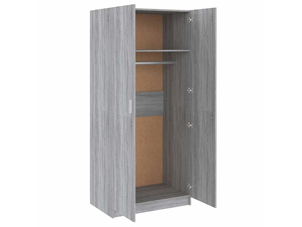 Garde-robe Sonoma gris 80x52x180 cm Bois d'ingénierie