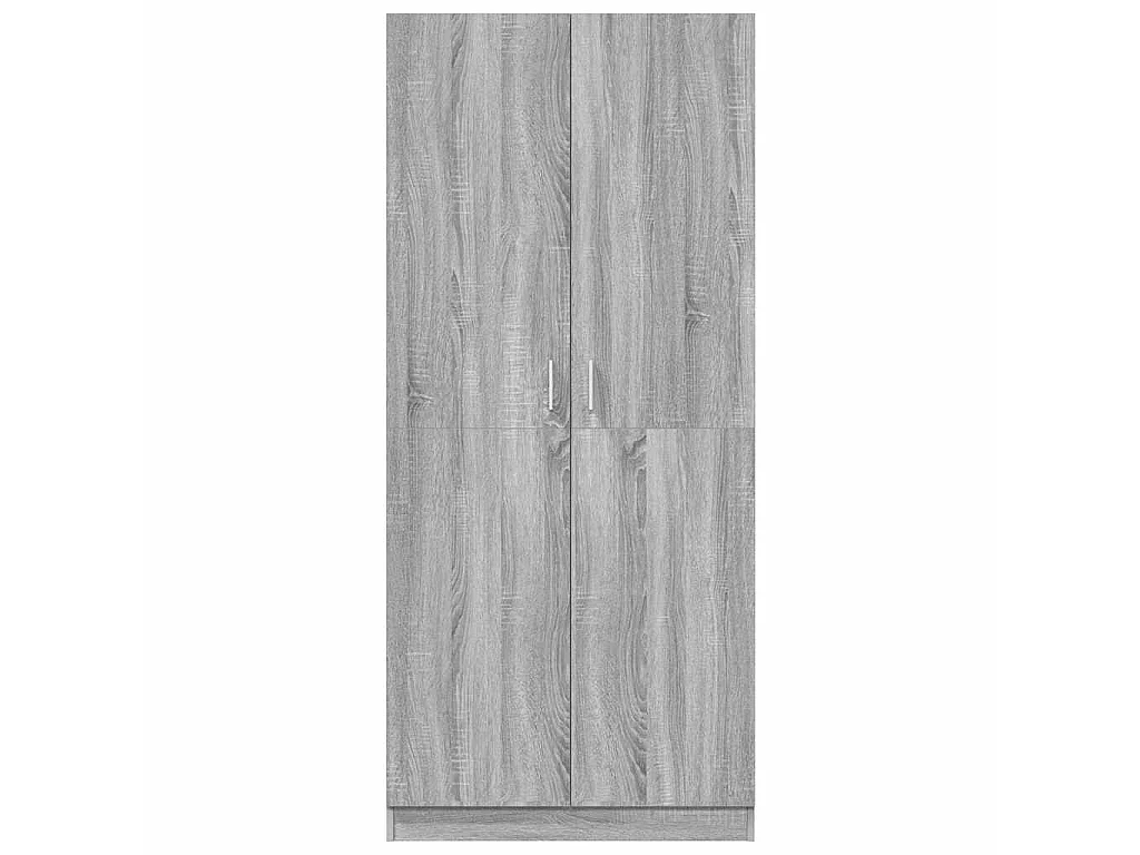 Garde-robe Sonoma gris 80x52x180 cm Bois d'ingénierie