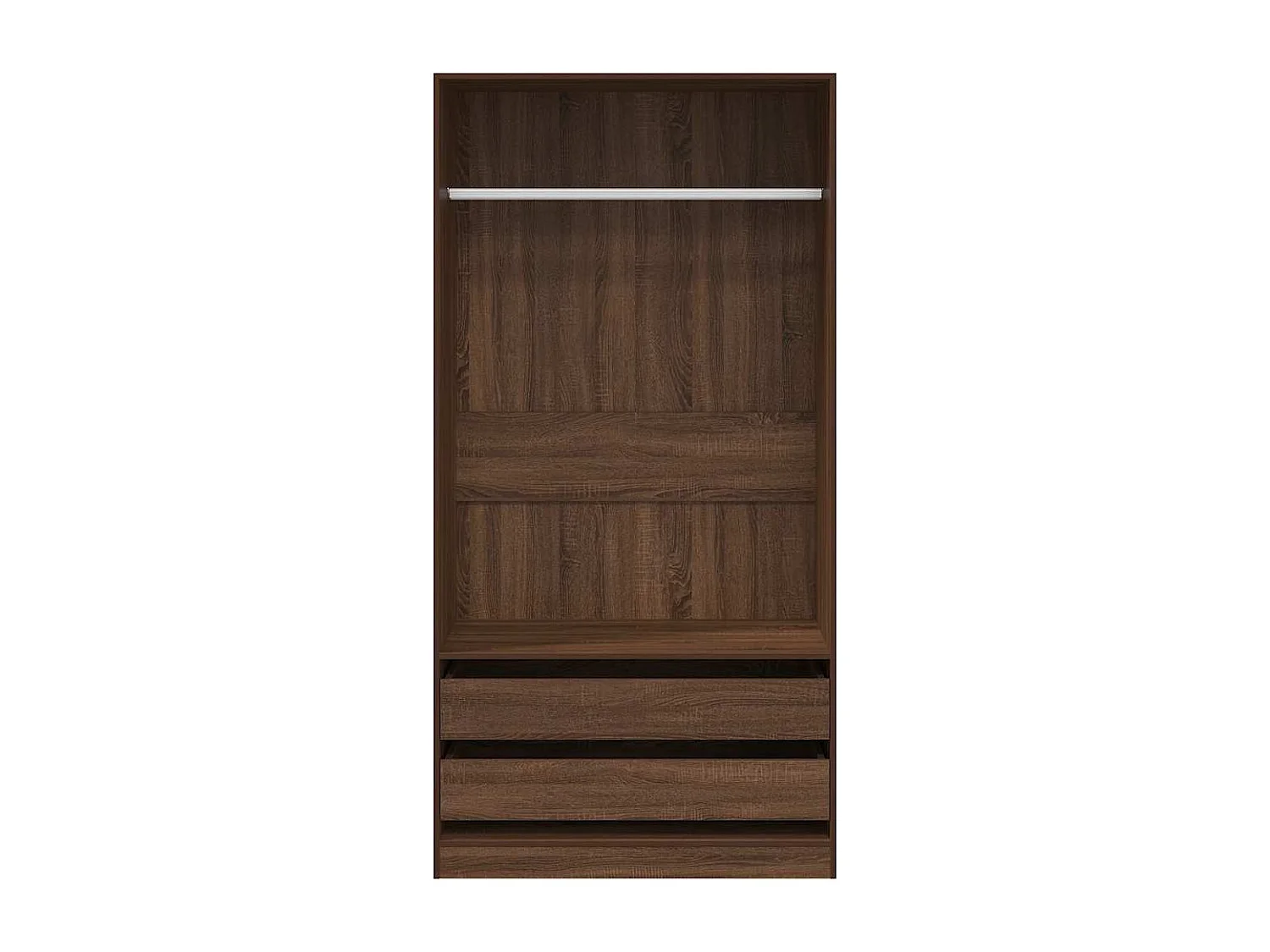 Armadio Rovere Marrone 100x50x200 cm in Legno Multistrato
