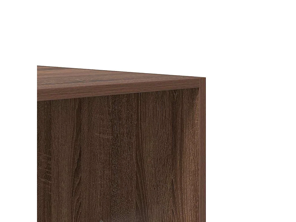 Armadio Rovere Marrone 100x50x200 cm in Legno Multistrato