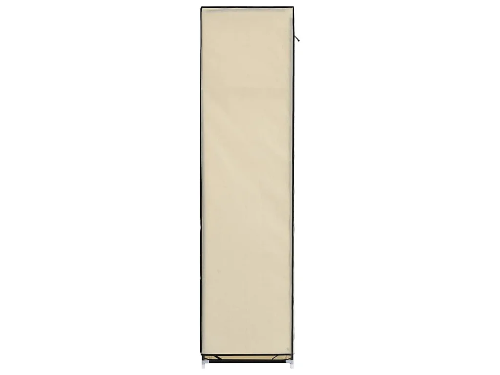 Armoire avec compartiments et barres Crème 150x45x175 cm Tissu