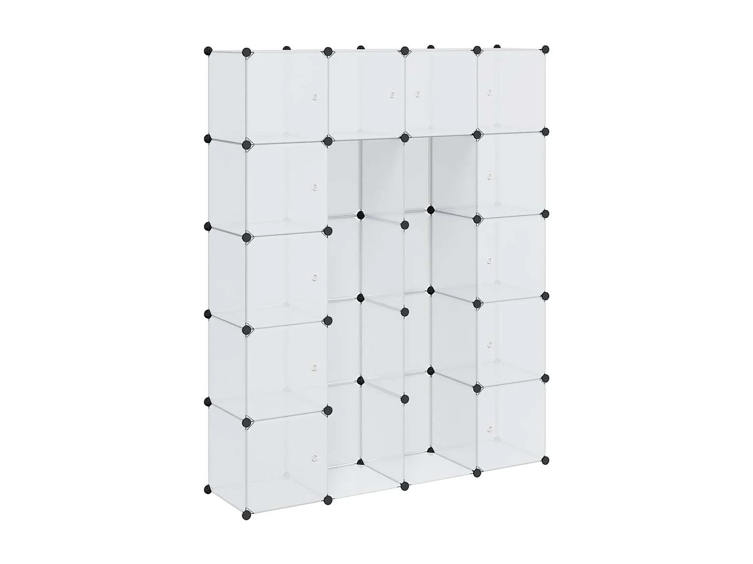 Modulaire kast met 14 compartimenten wit 37 x 146 x 180,5 cm