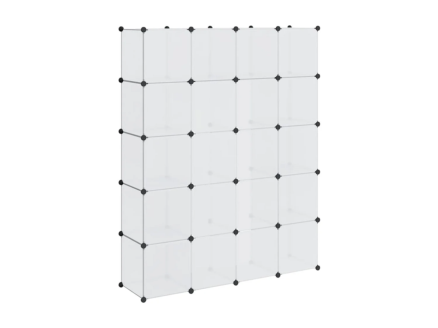 Modulaire kast met 14 compartimenten wit 37 x 146 x 180,5 cm