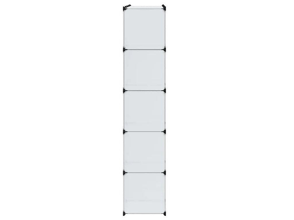 Modulaire kast met 14 compartimenten wit 37 x 146 x 180,5 cm