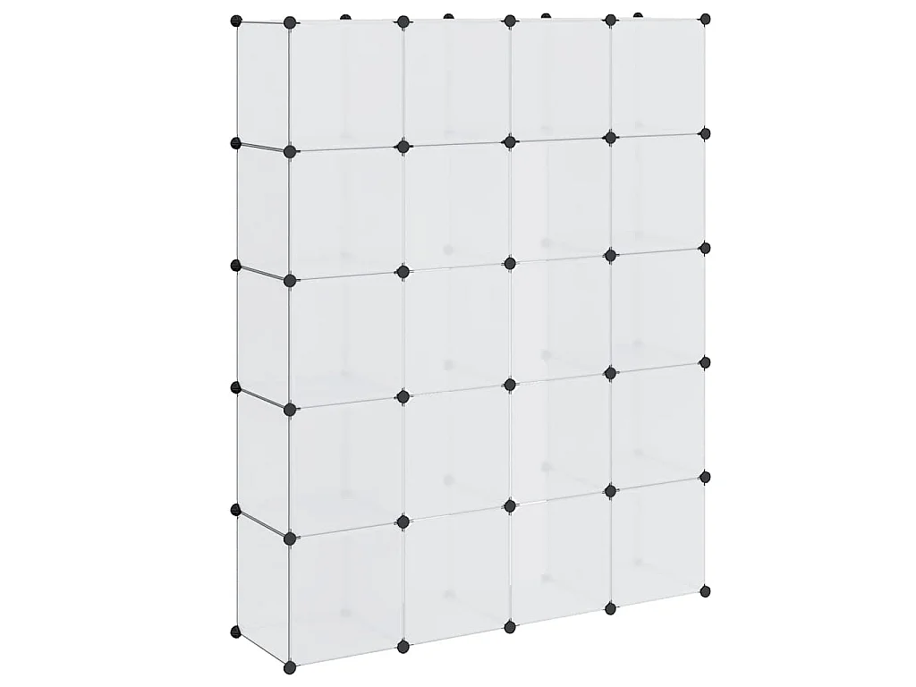 Modulaire kast met 14 compartimenten wit 37 x 146 x 180,5 cm
