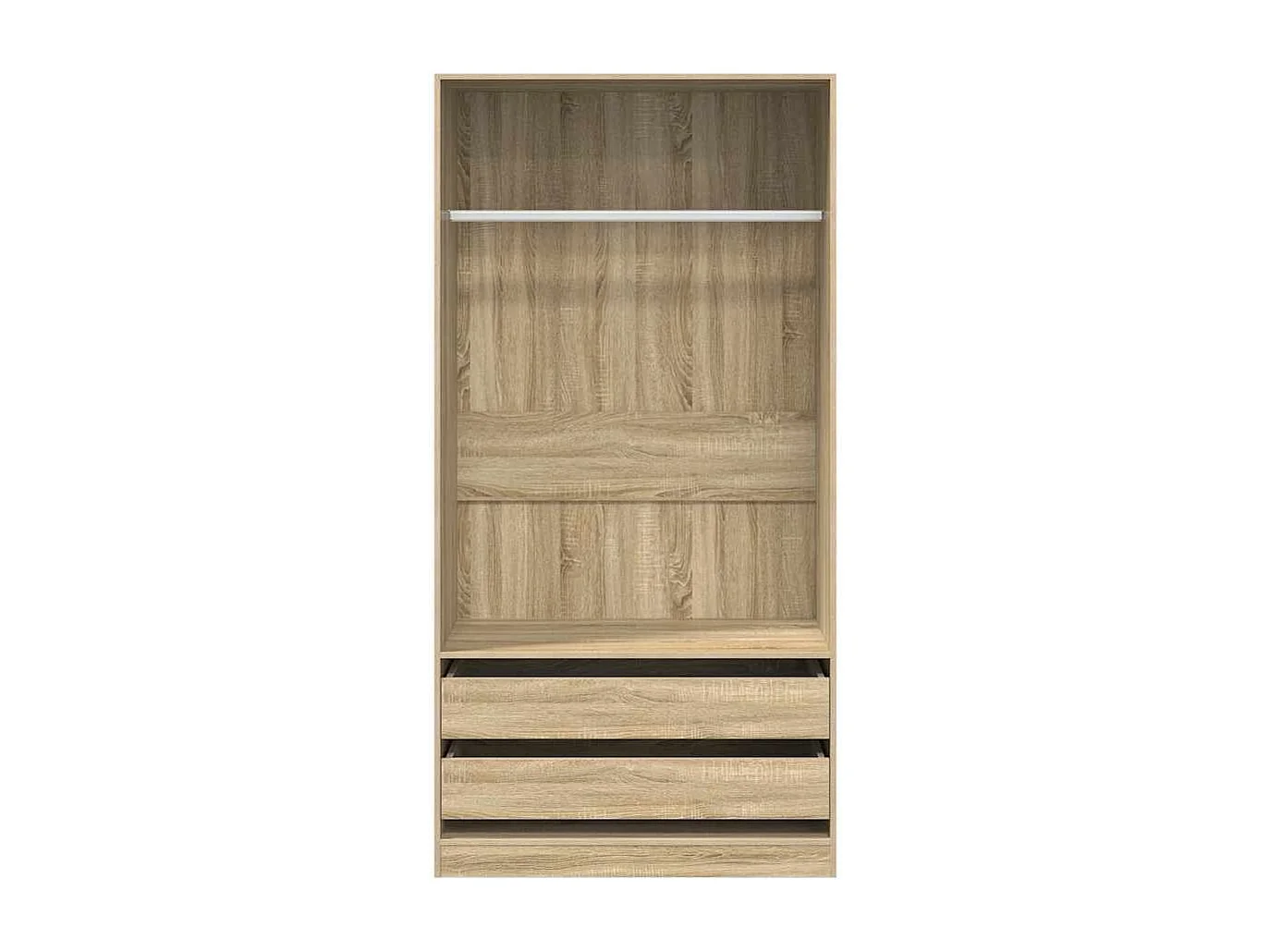 Kleiderschrank Sonoma-Eiche 100x50x200 cm Holzwerkstoff