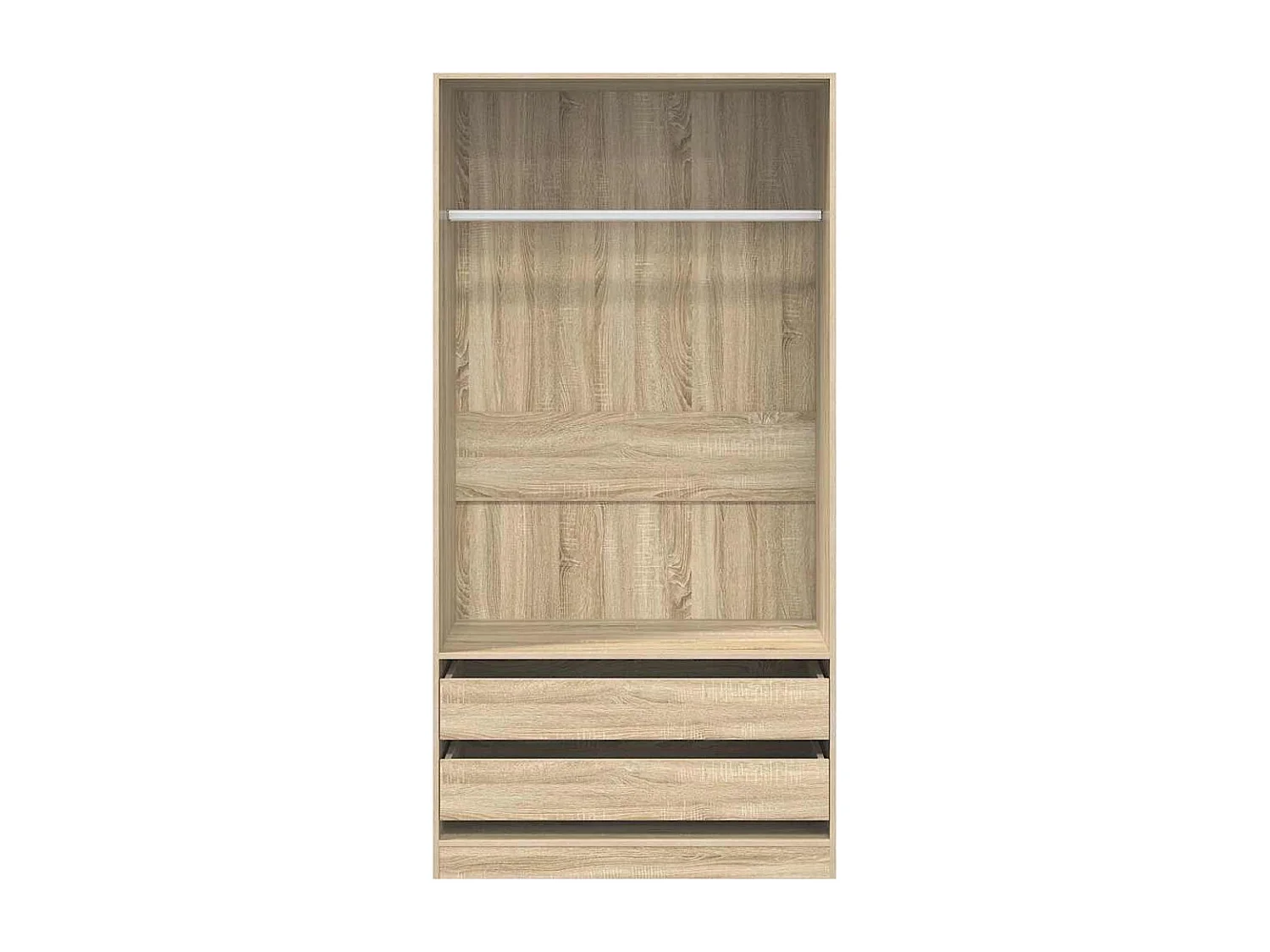 Armario madera contrachapada color roble Sonoma 100x50x200 cm