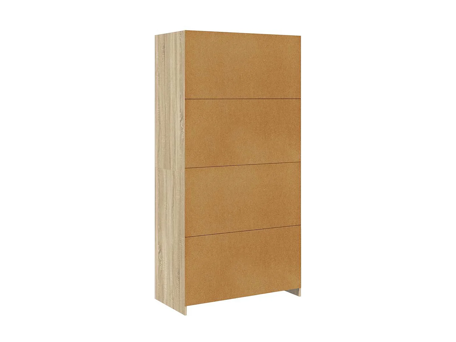Armario madera contrachapada color roble Sonoma 100x50x200 cm
