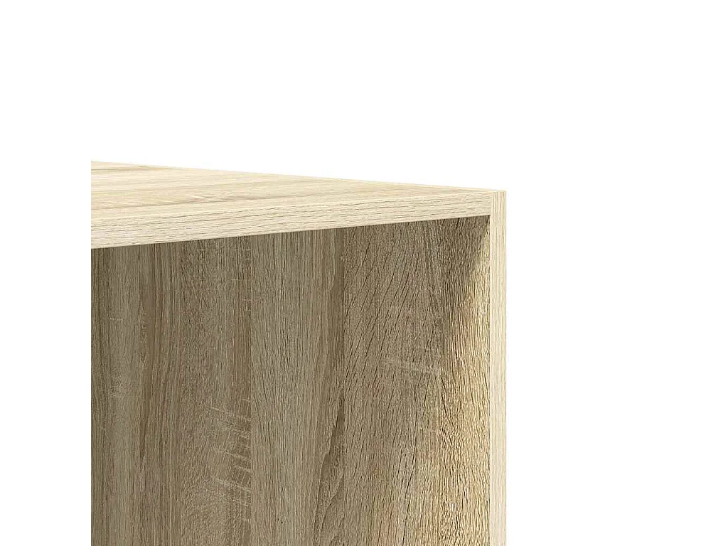 Armario madera contrachapada color roble Sonoma 100x50x200 cm
