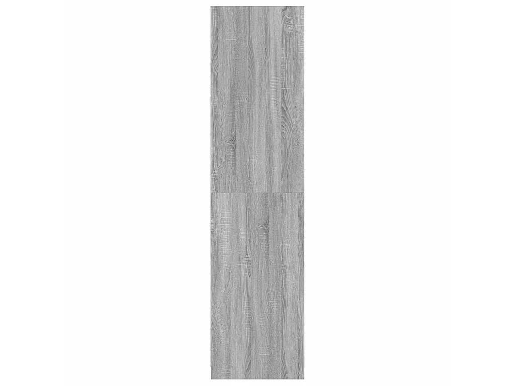 Armadio Grigio Sonoma 100x50x200 cm in Legno Multistrato