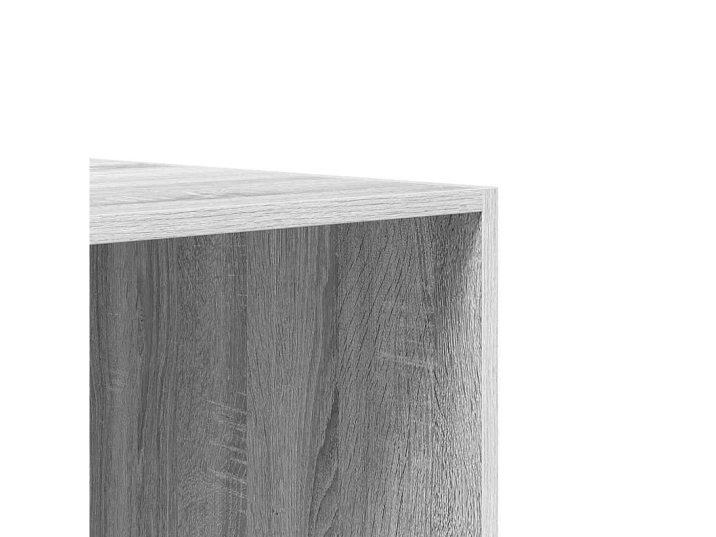 Armadio Grigio Sonoma 100x50x200 cm in Legno Multistrato