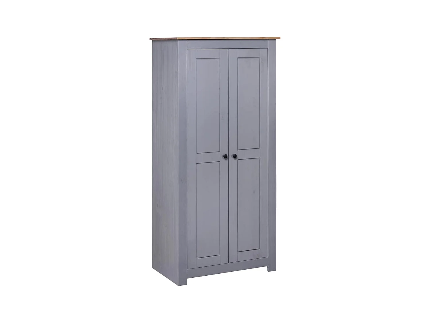 Garde-robe Gris 80x50x171,5 cm Pin massif Assortiment Panama