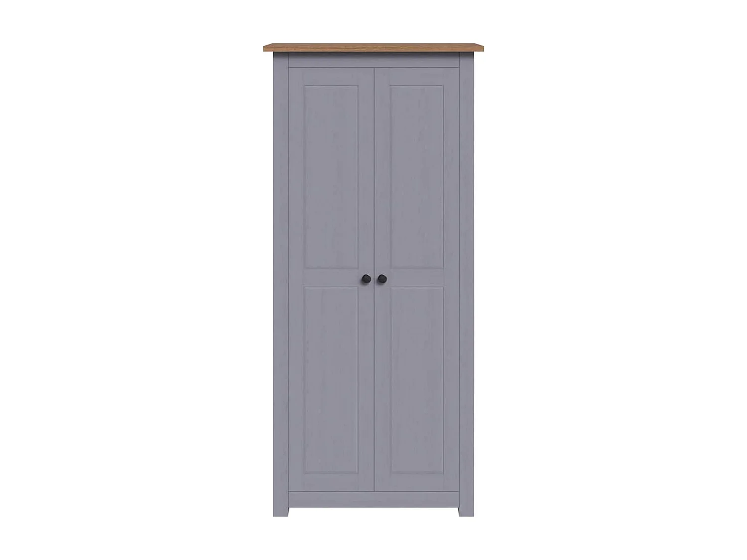 Kleiderschrank Grau 80x50x171,5 cm Kiefernholz Panama