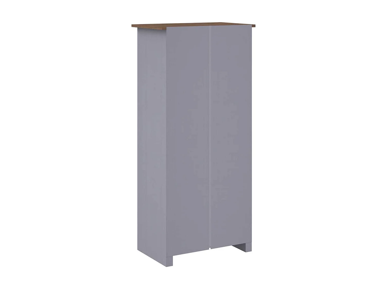 Kleiderschrank Grau 80x50x171,5 cm Kiefernholz Panama