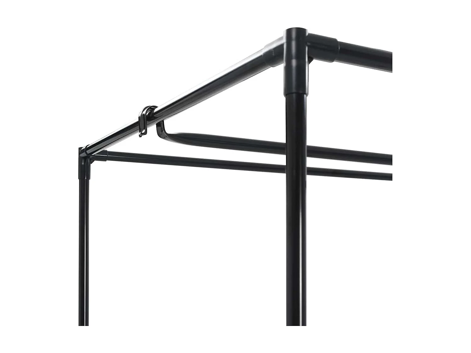 2 pcs Garde-robes Noir 75x50x160 cm