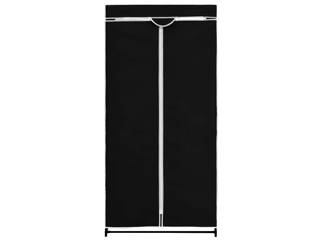 Roupeiros 2 pcs 75x50x160 cm preto