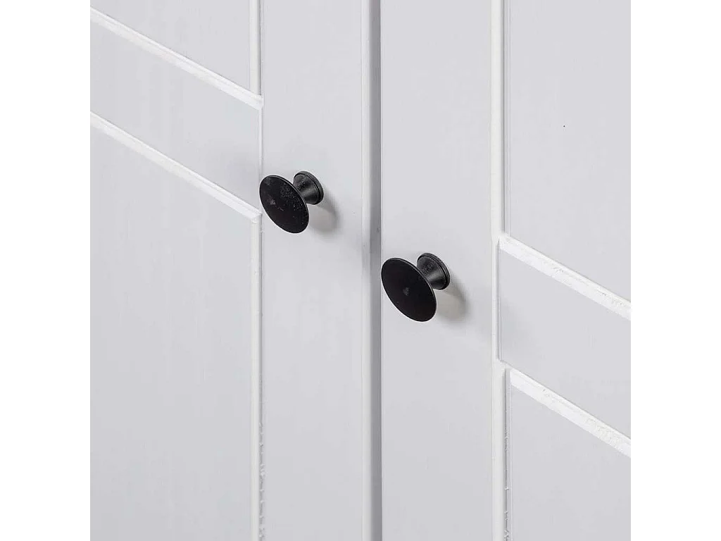 Garde-robe Blanc 80x50x171,5 cm Pin massif Assortiment Panama