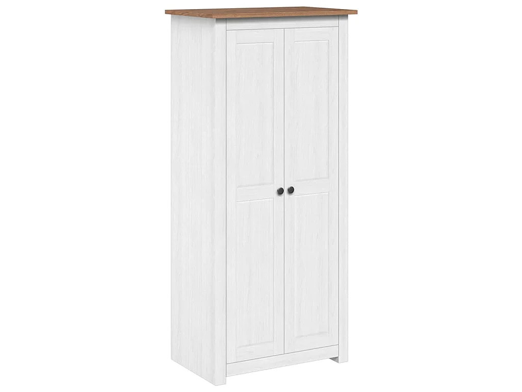 Roupeiro branco 80x50x171,5 cm pinho Panamá maciço